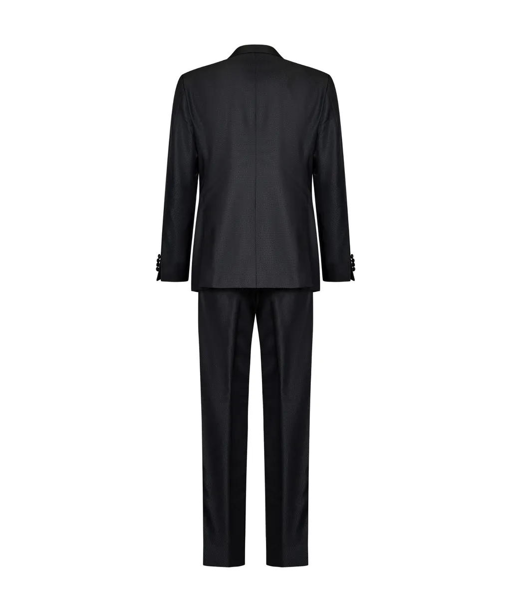 Single-Breasted Pressed Crease Tailored Suit
