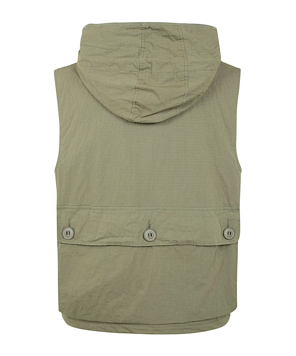 Drawstring Ripstop Hooded Jacket