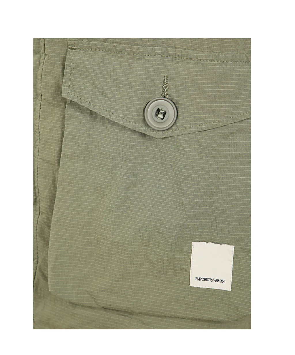 Drawstring Ripstop Hooded Jacket