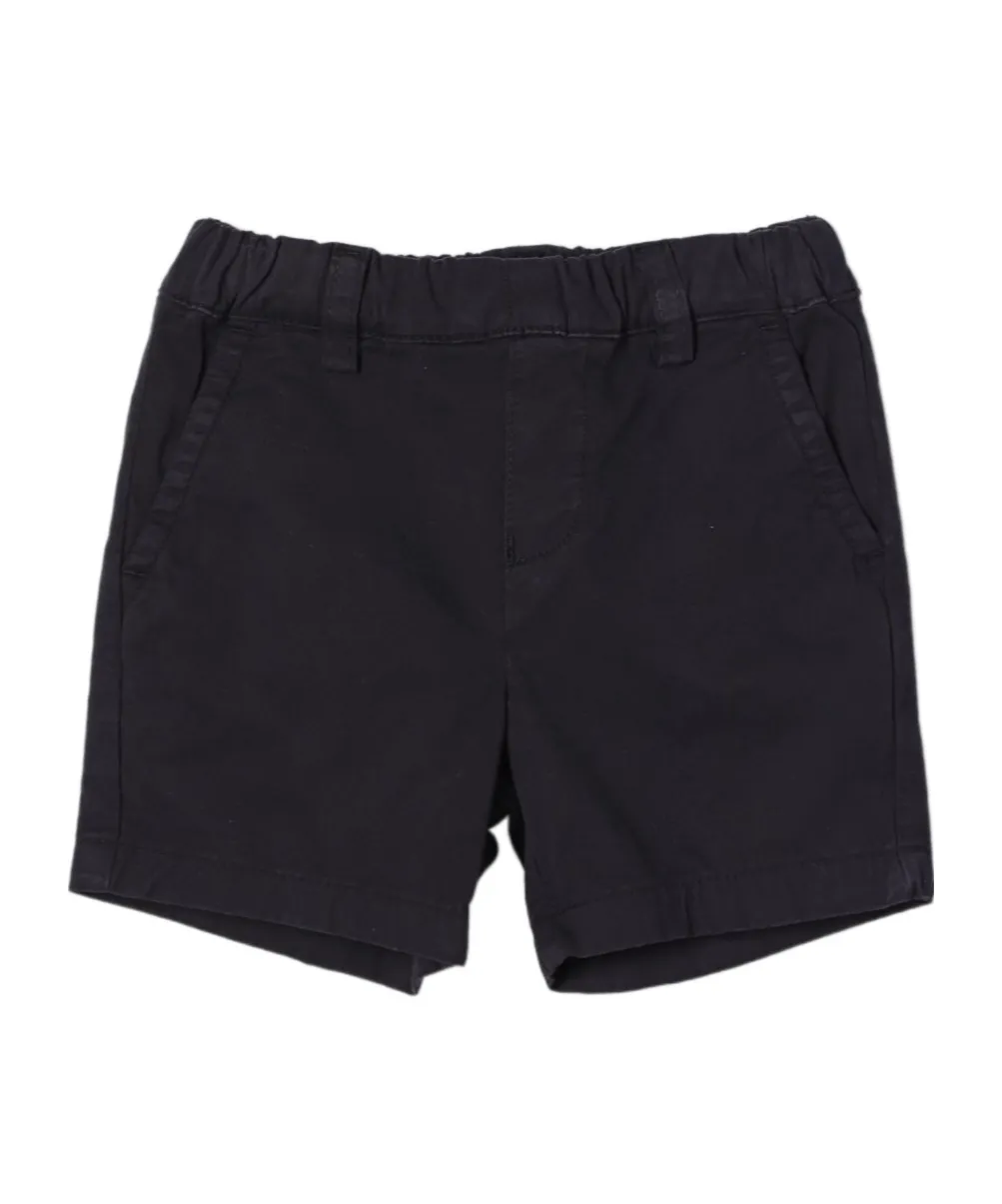 Logo Plaque Straight Hem Shorts