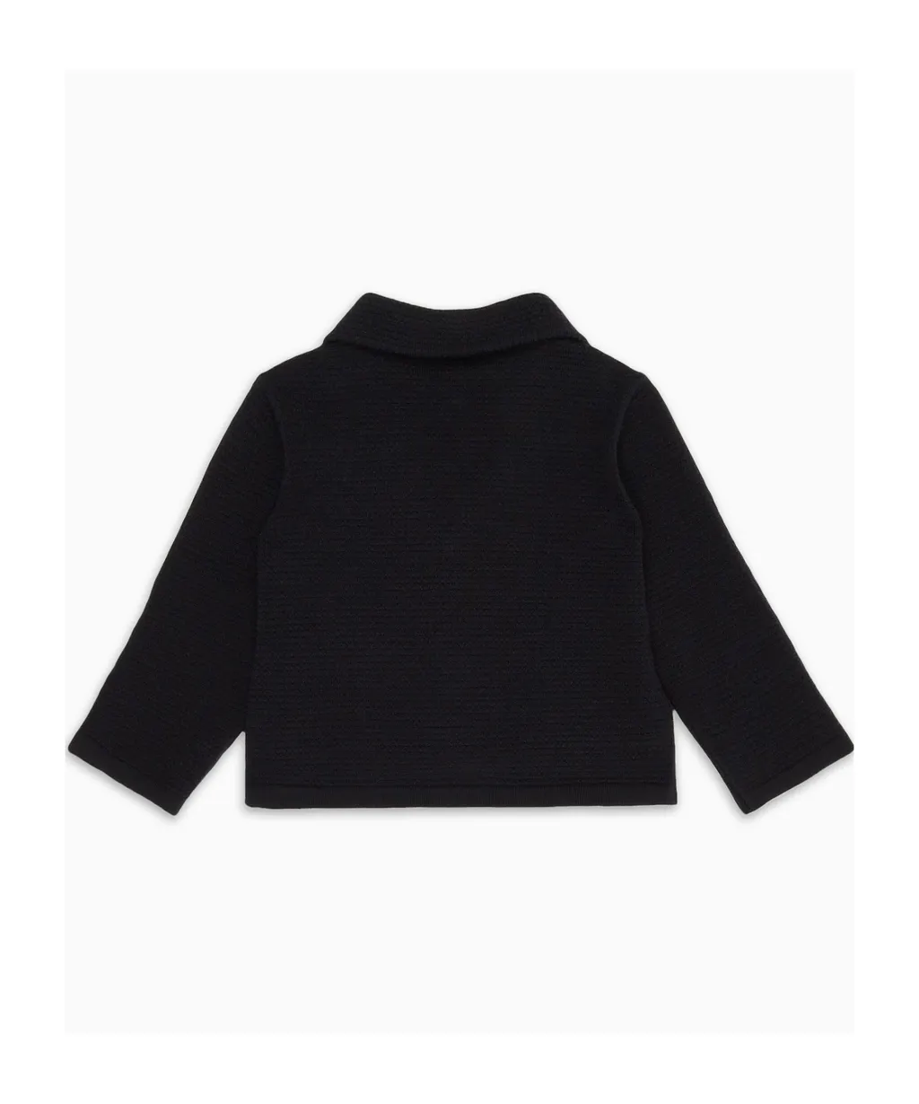 Straight Hem Long-Sleeved Cardigan