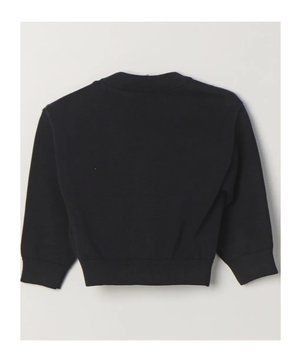 Logo-Jacquard Button-Up Cardigan