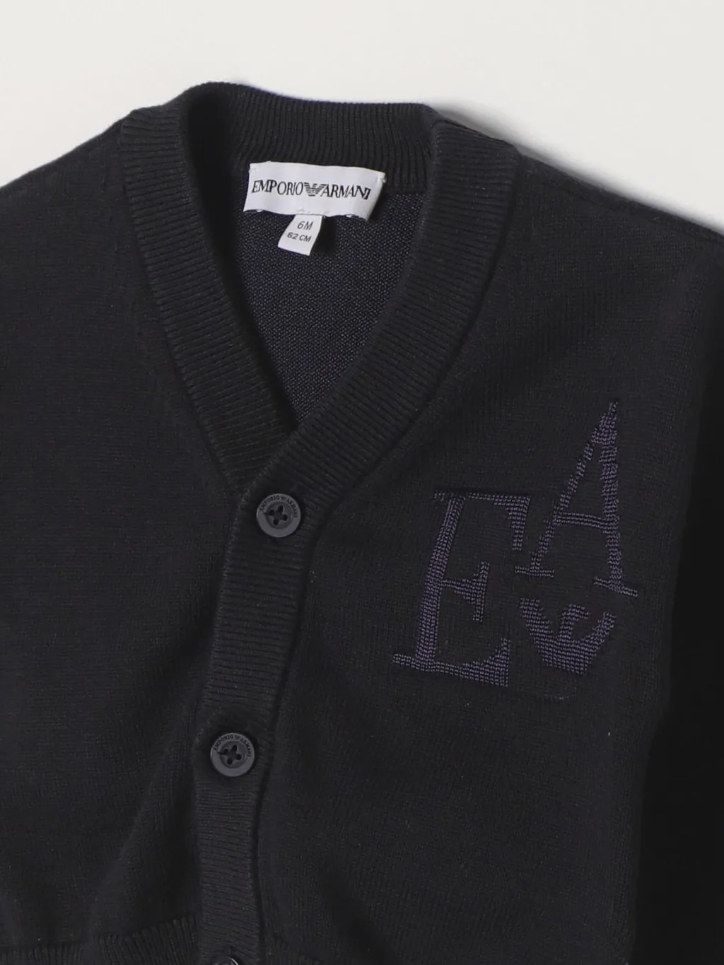 Logo-Jacquard Button-Up Cardigan