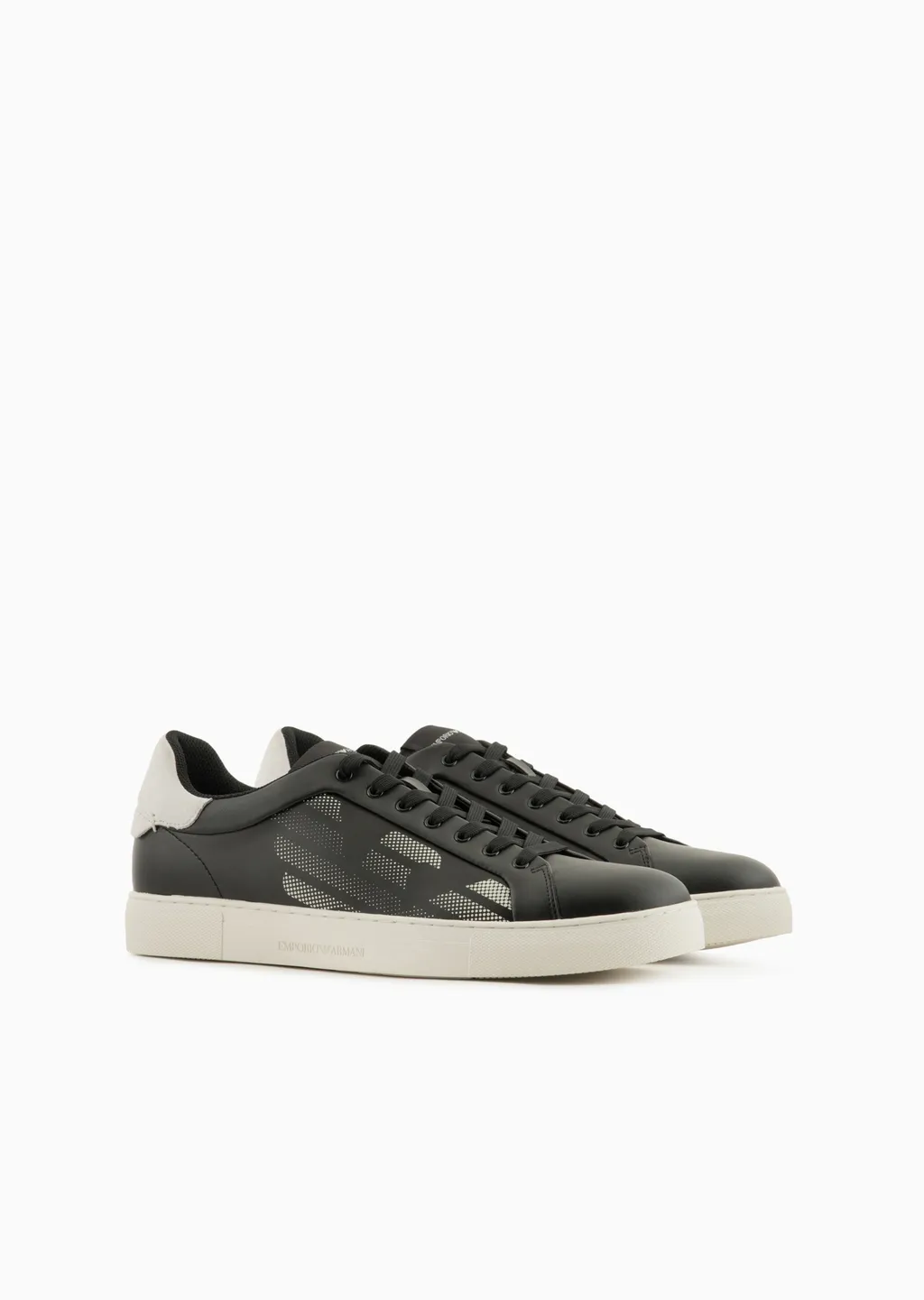 Logo-Perforated Lace-Up Trainers