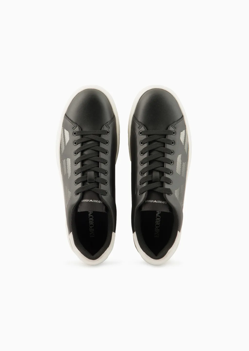 Logo-Perforated Lace-Up Trainers