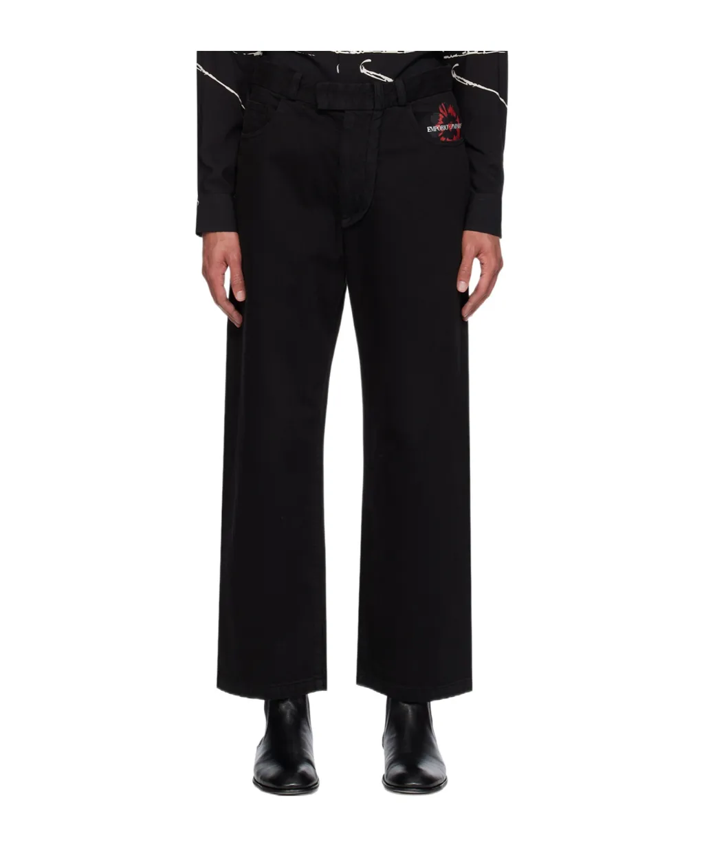 Logo Denim Trousers