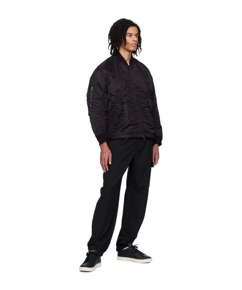 Belt Loop Elastic Casual Pants