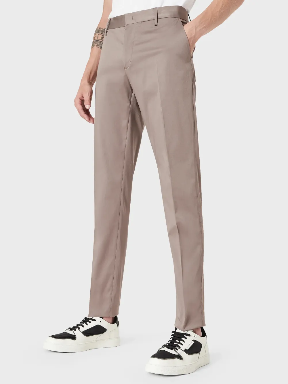 Mid-Rise Tailored Trousers