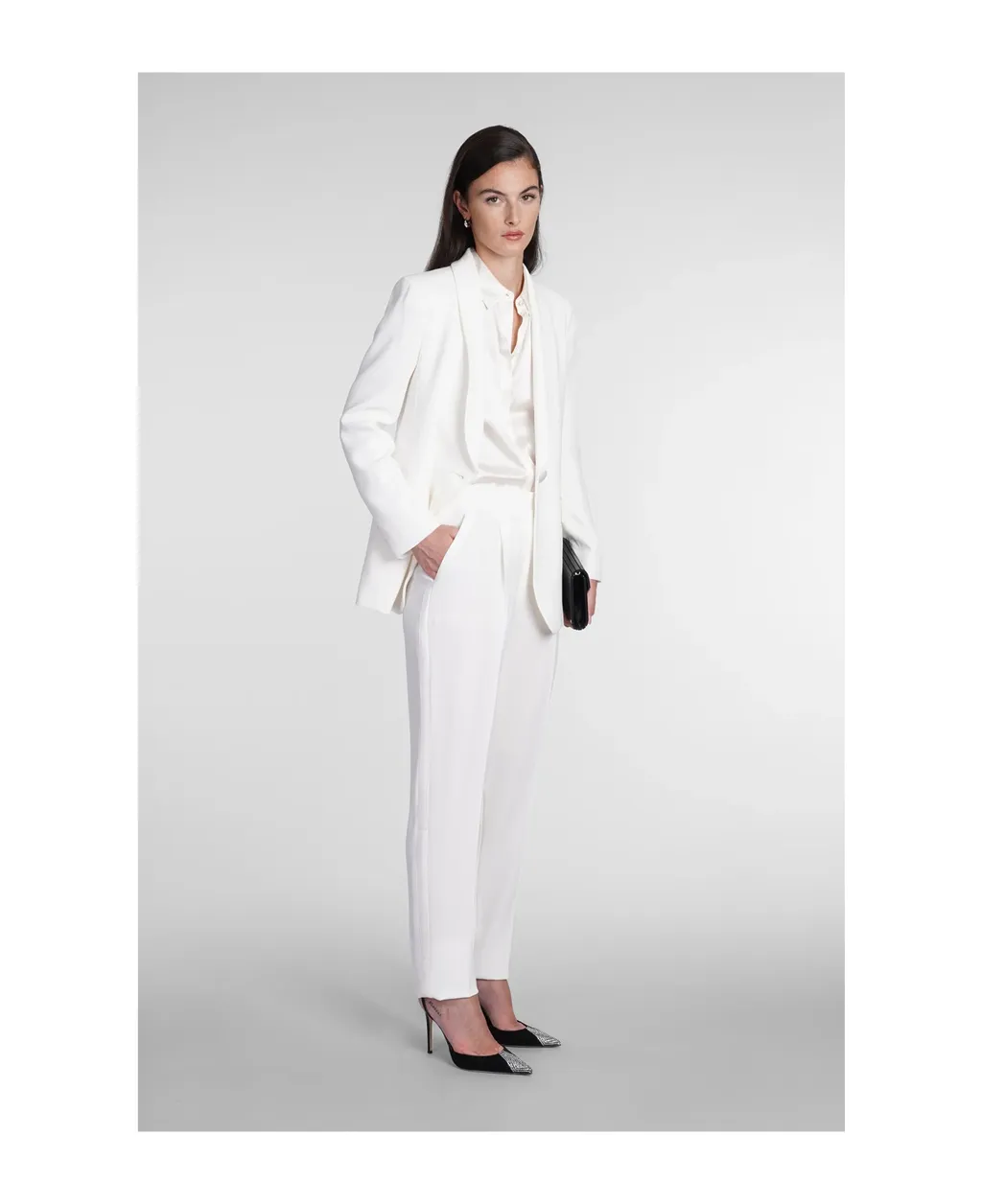 Darted High-Waist Trousers