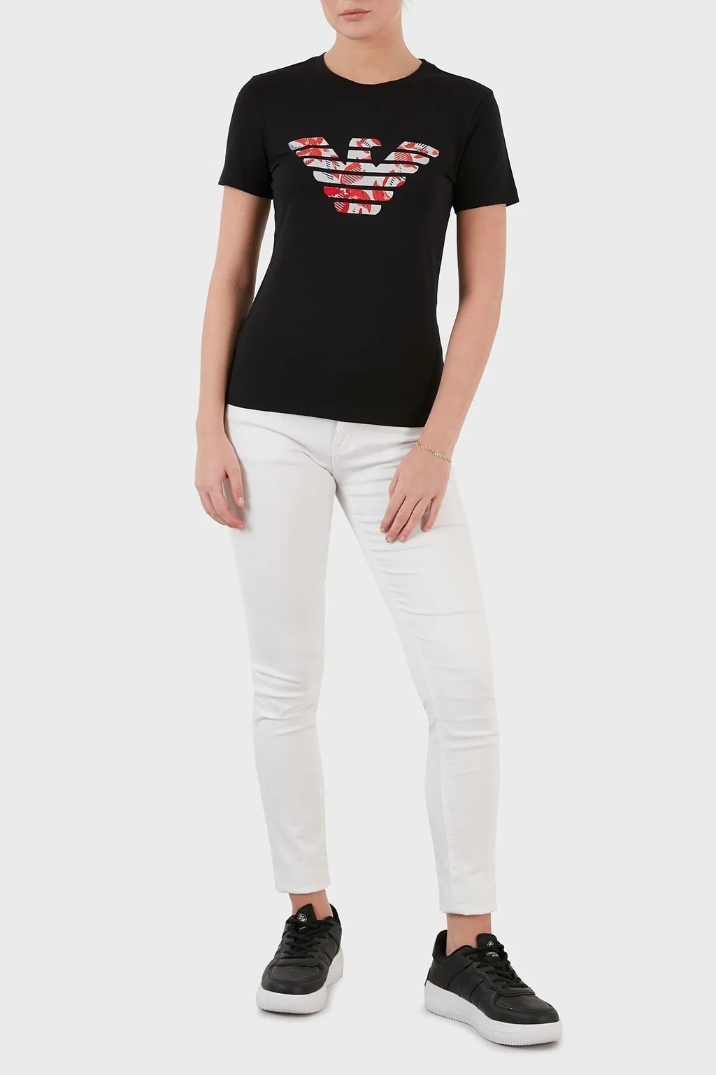 Round Collar Logo T-Shirt