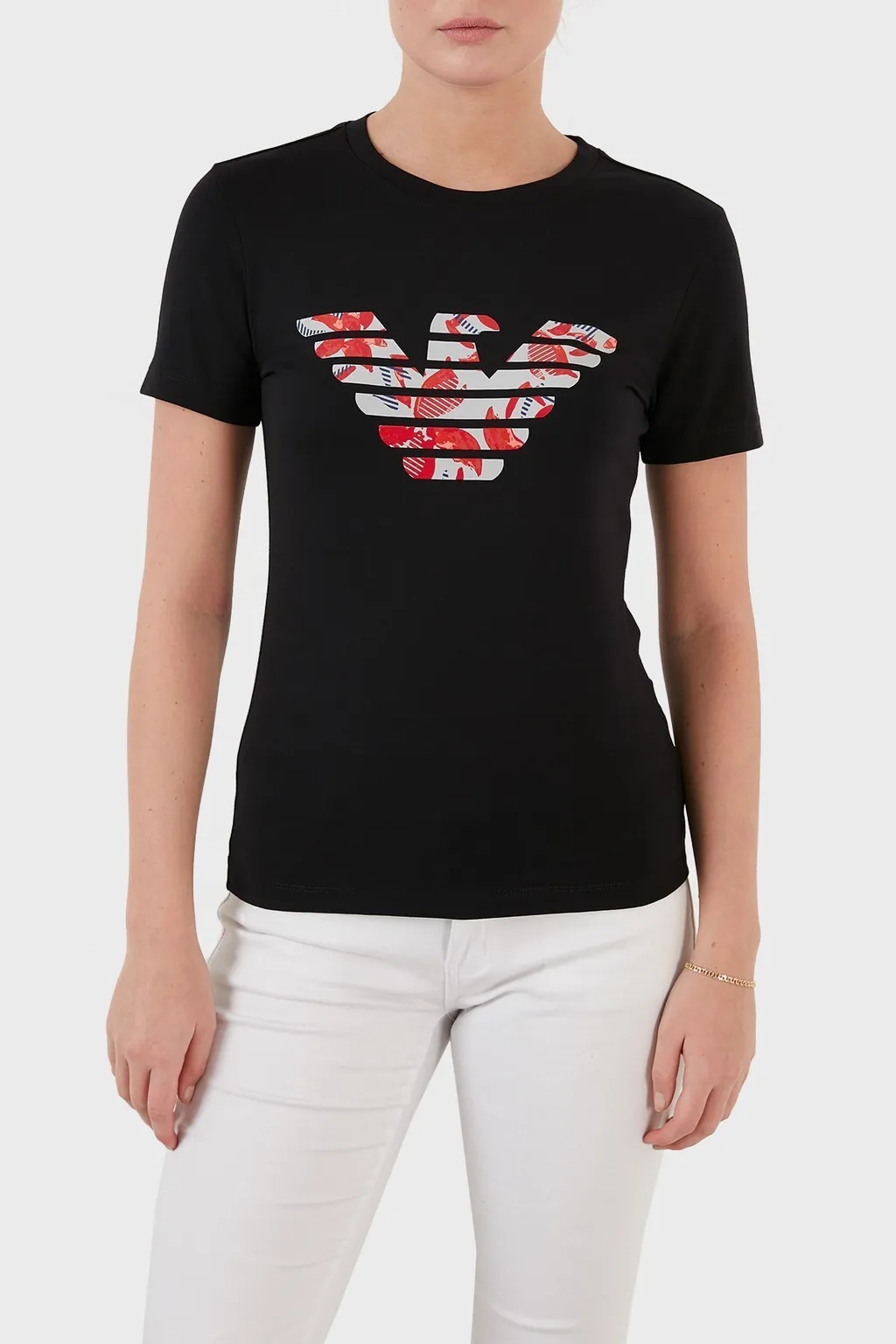 Round Collar Logo T-Shirt
