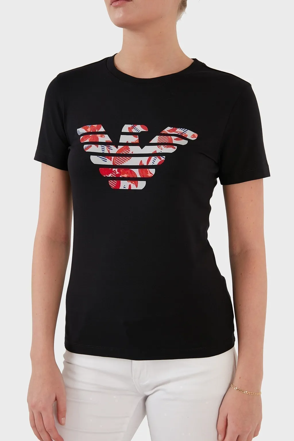 Round Collar Logo T-Shirt