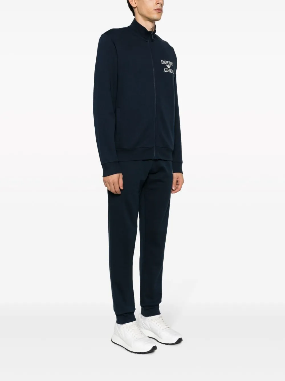 Logo-Embroidered Cotton-Blend Pajama