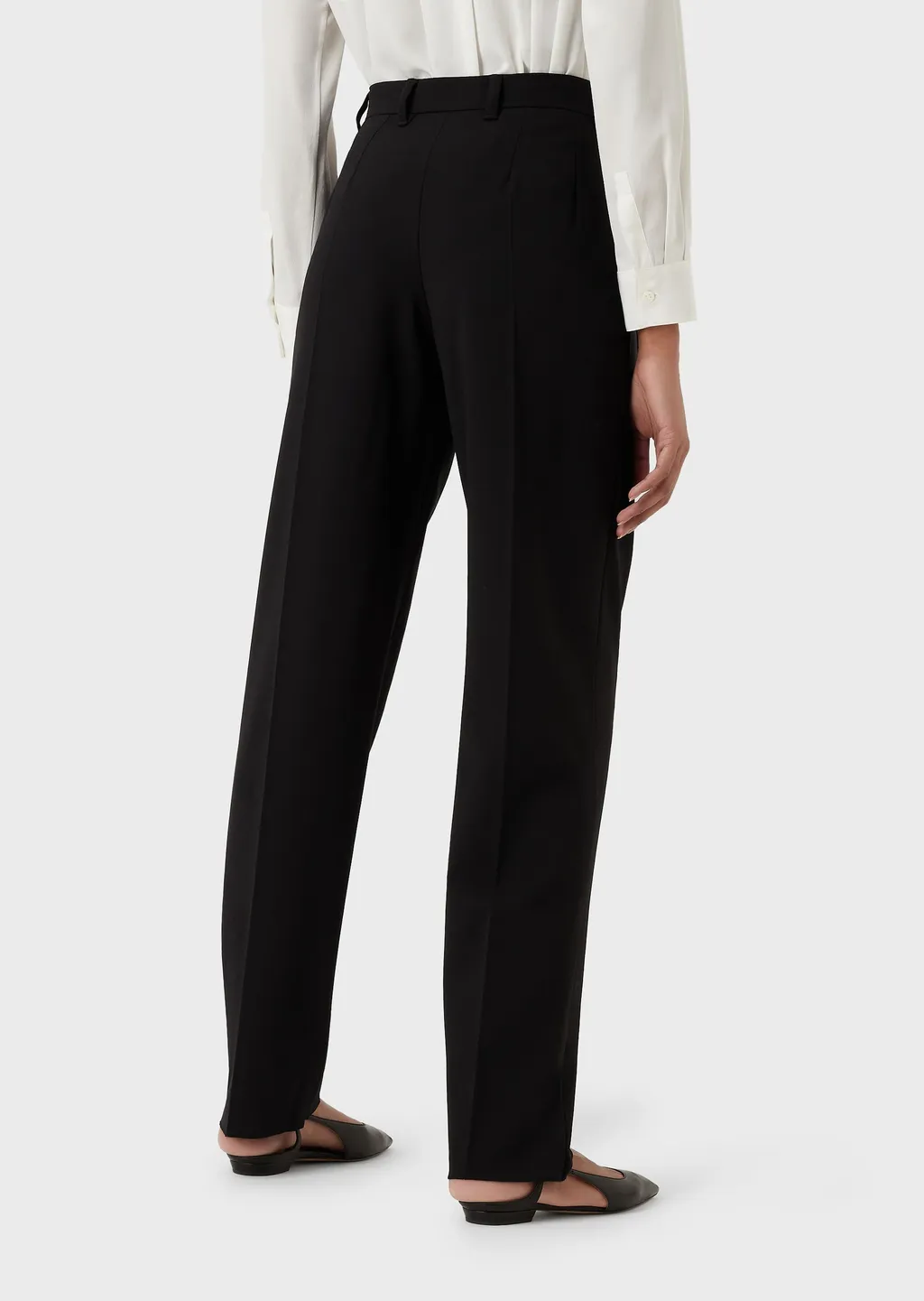 Pleated Wool Casual Pants