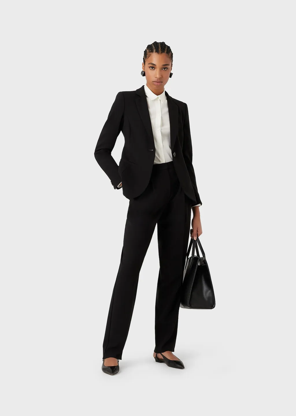 Pleated Wool Casual Pants