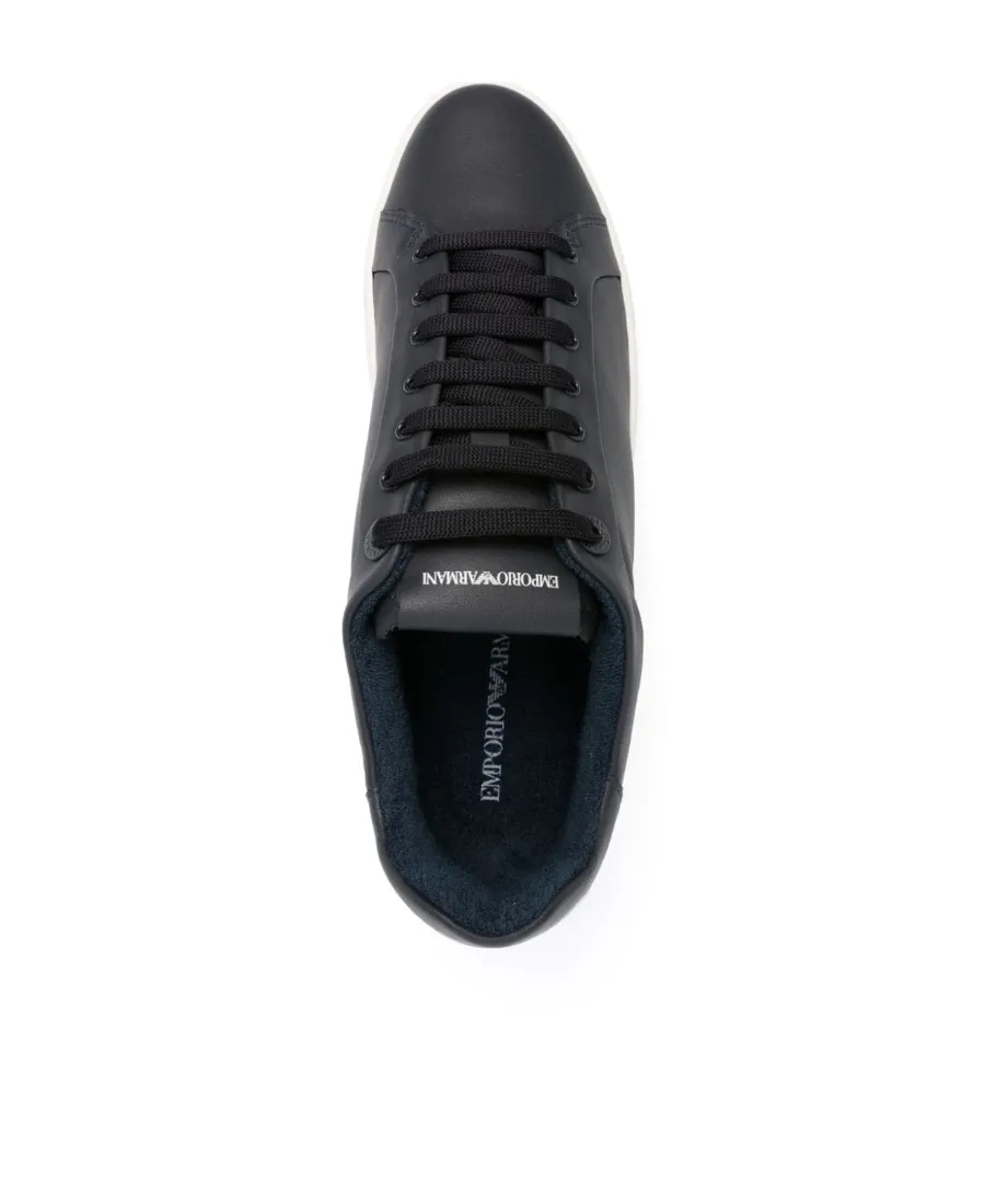 Lace-Up Leather Sneakers