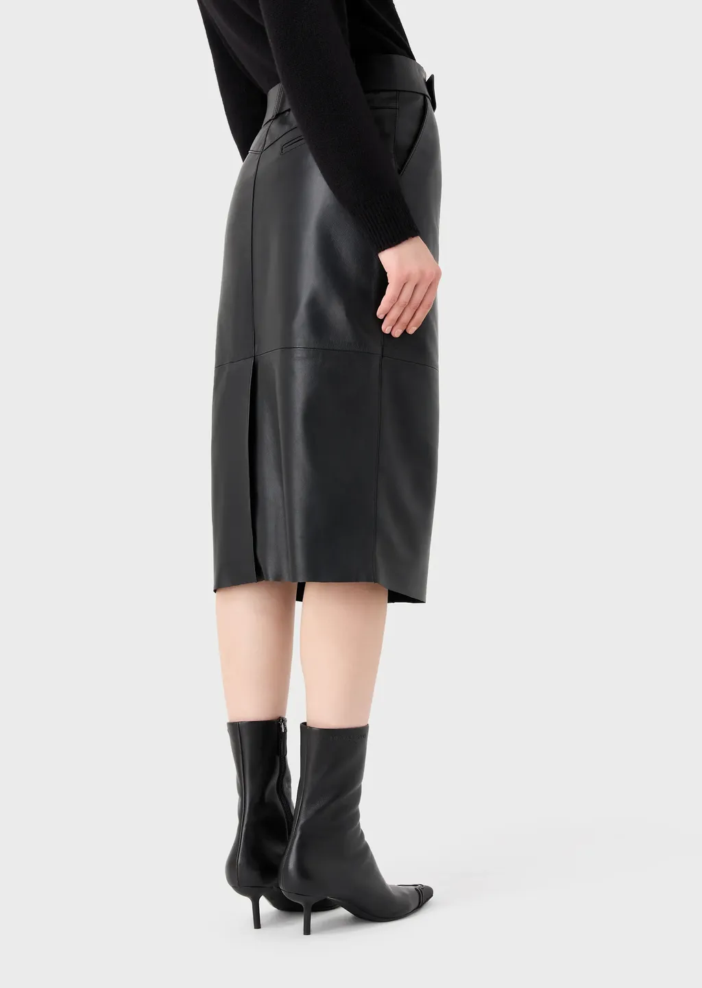 Belt Pencil Skirt