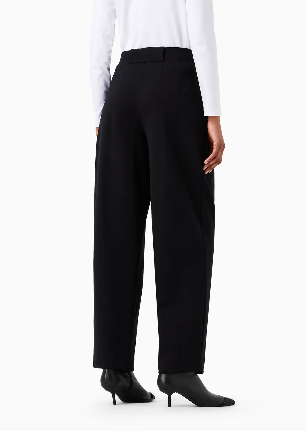 Pleated High-Rise Casual Pants