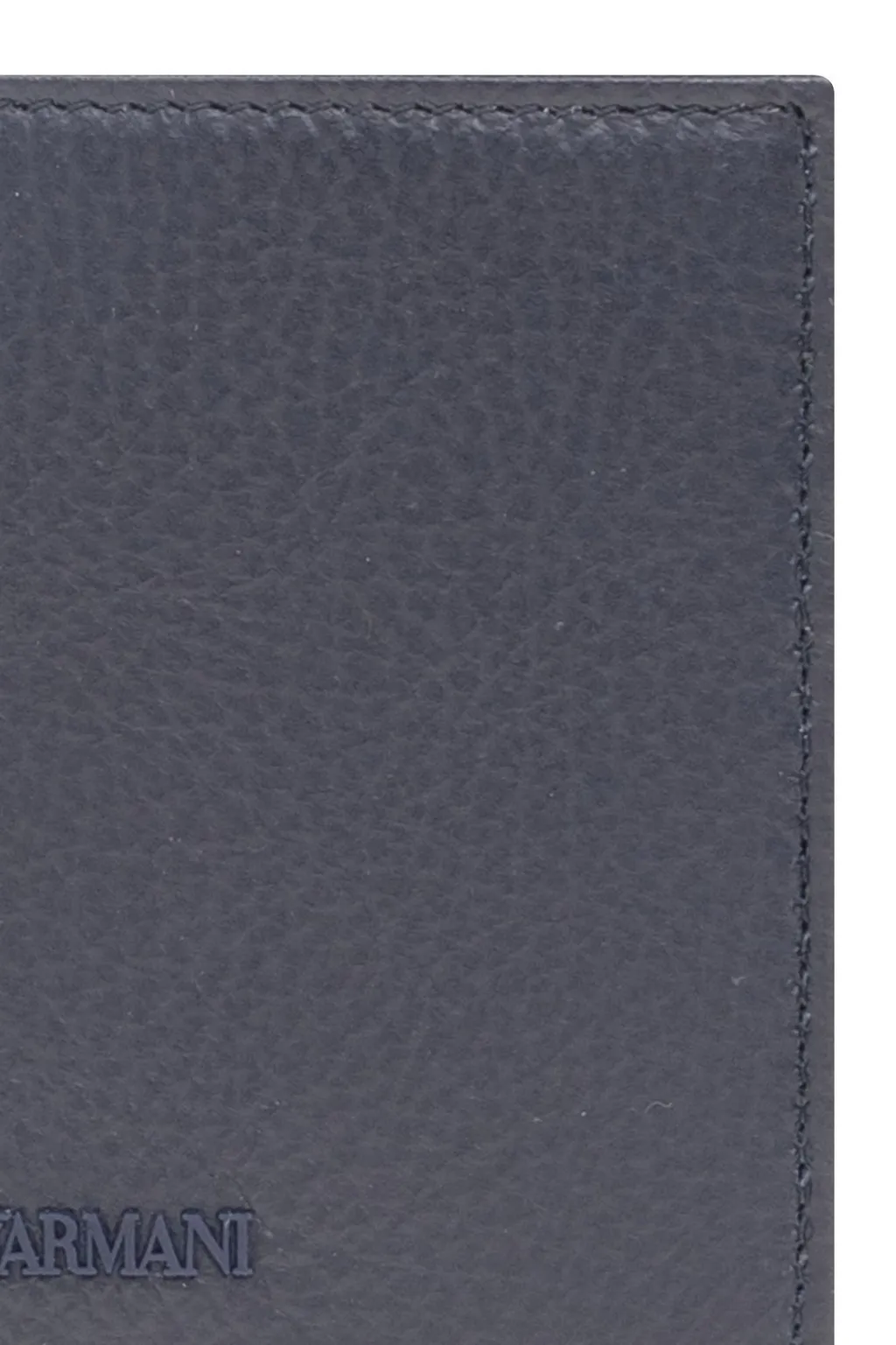 Logo-Rubberised Leather Wallet And Card Holder