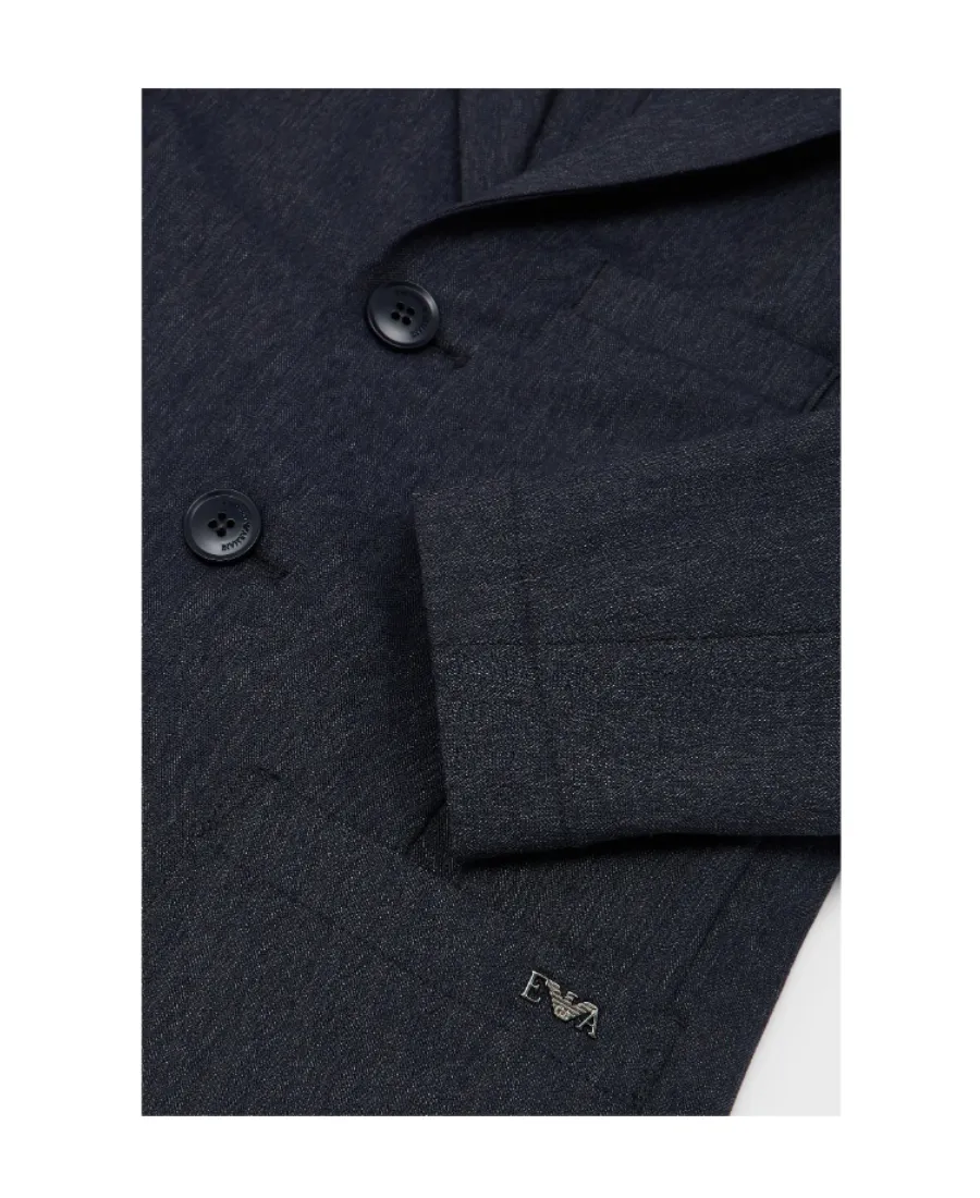 Single-Breasted Blend Blazer