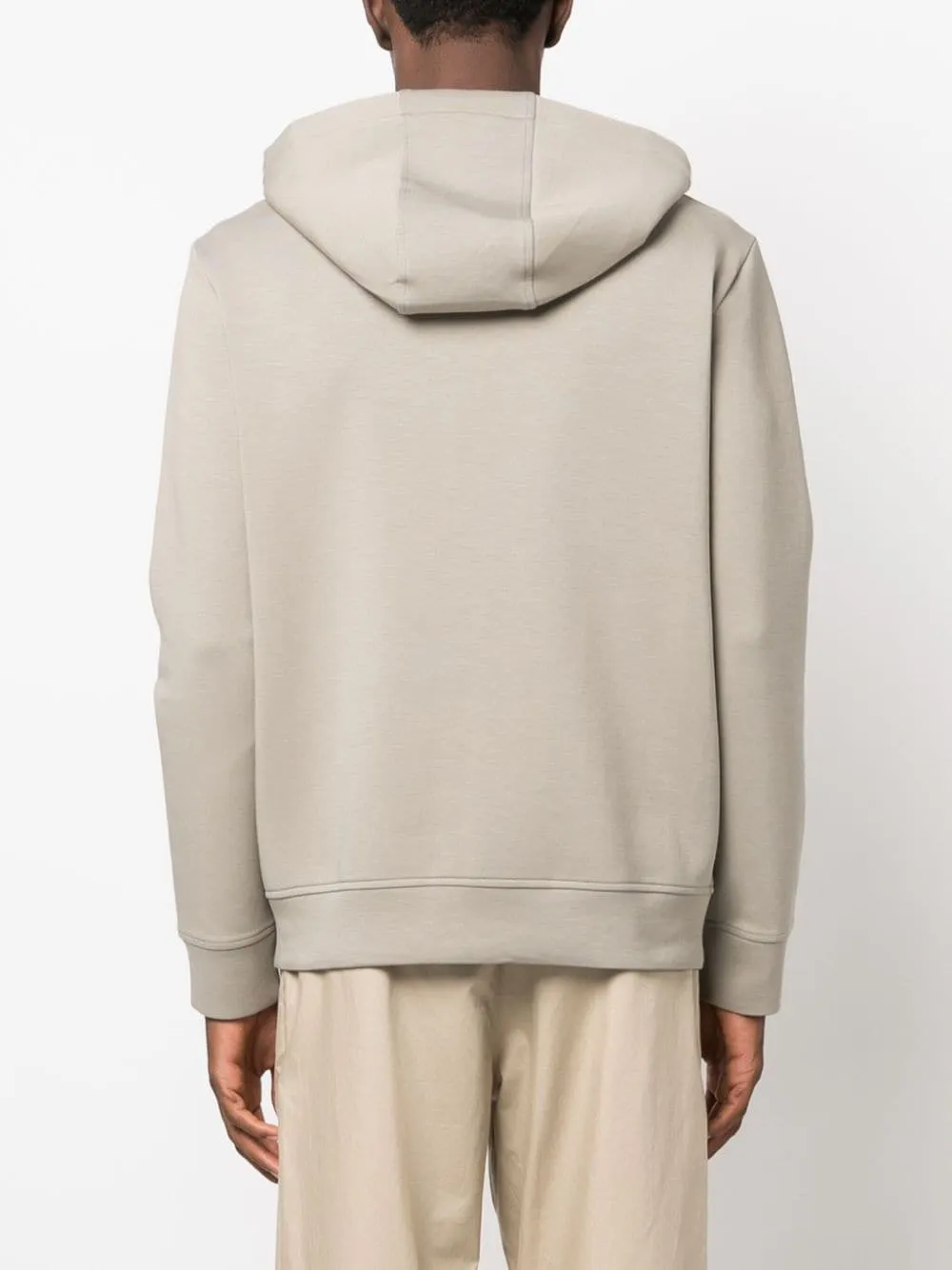 Logo-Embroidered Zipped Drawstring Hoodie