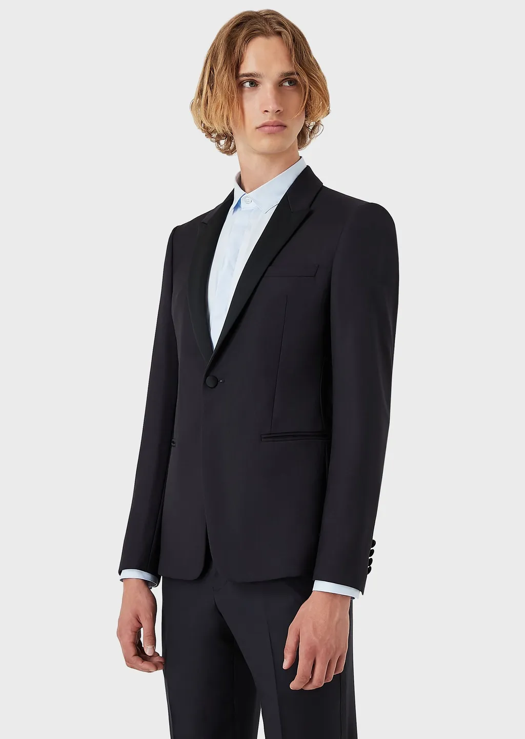 Single-Breasted Wool Blazer