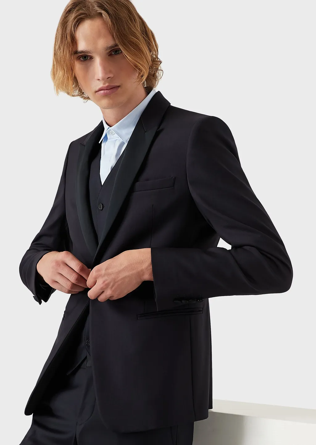 Single-Breasted Wool Blazer