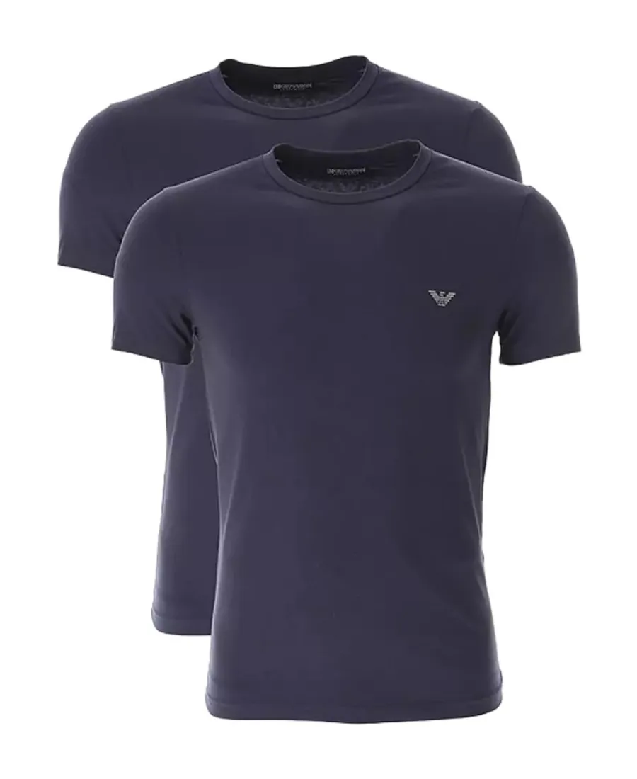 Round Collar Logo T-Shirt Two-Piece Set