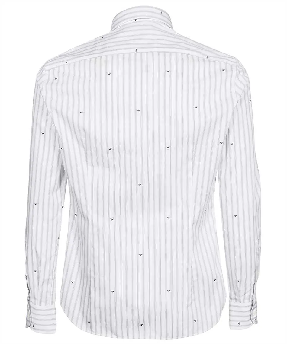 Jacquard-Logo Cotton Shirt