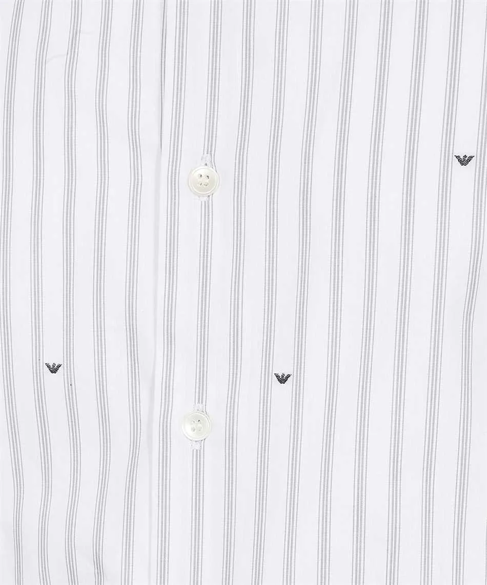 Jacquard-Logo Cotton Shirt