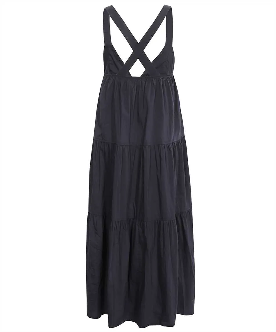 Tiered Sleeveless Midi Dress