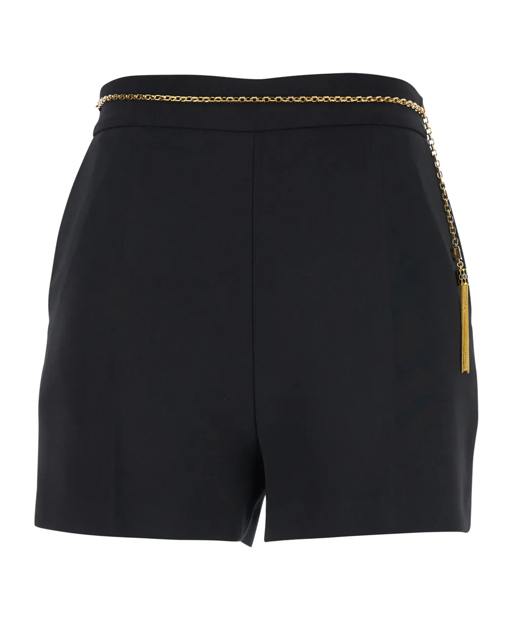 Chain Detailed Slim Fit Shorts