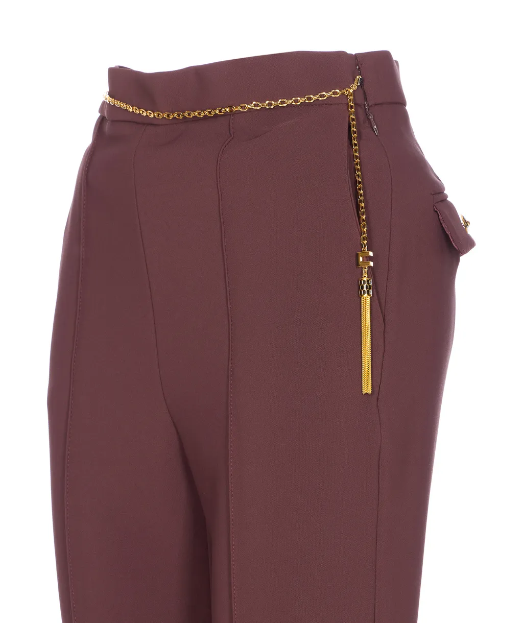 Chain Detailed Trousers