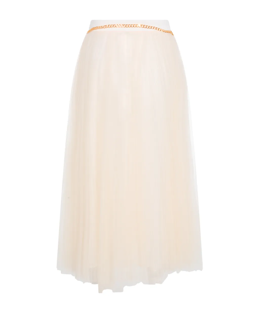 Jewel Belt Tulle Skirt
