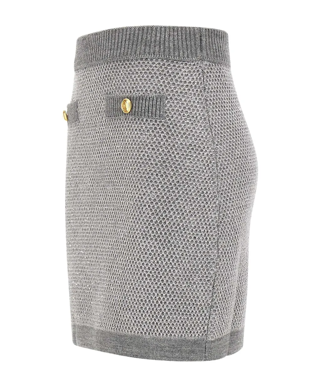 Sequinned Knit Skirt