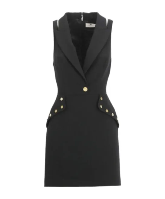 Cut-Out Detailed Slim Fit Mini Dress