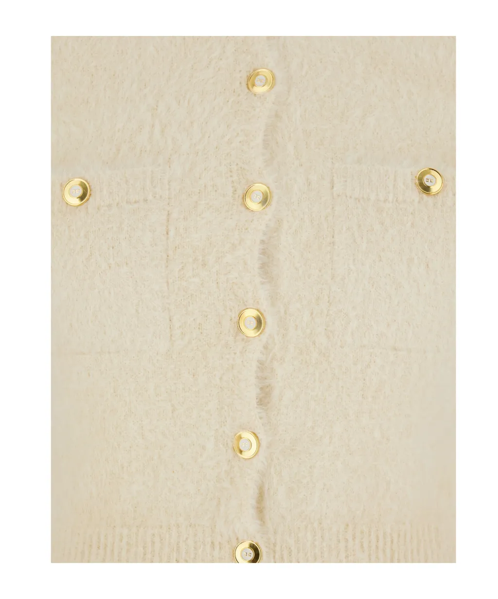 Jewel Buttons Mini Cardigan