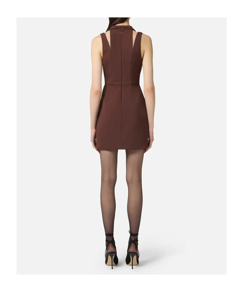 Cut-Out Detailed Slim Fit Mini Dress