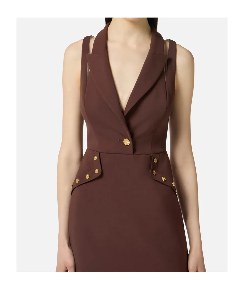 Cut-Out Detailed Slim Fit Mini Dress