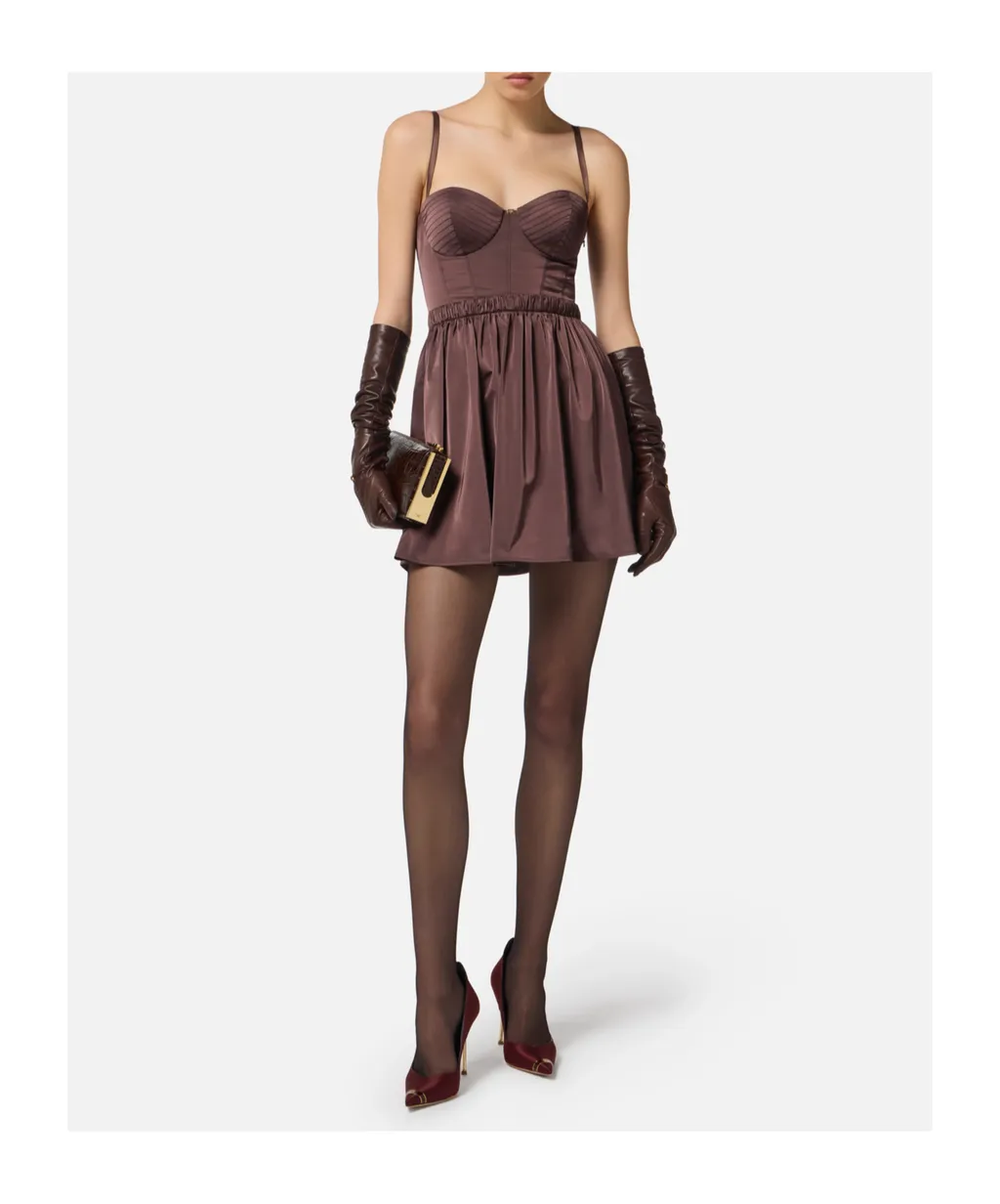 Corset-Style Mini Dress