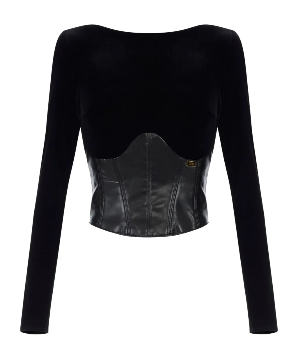 Velvet Corset Top