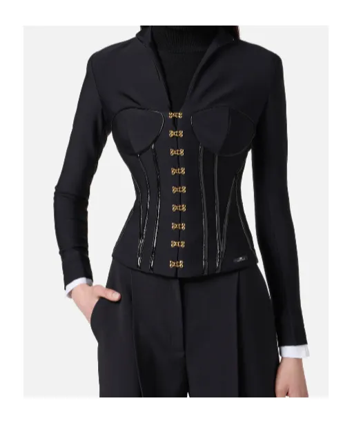 Corset-Detailed Jacket