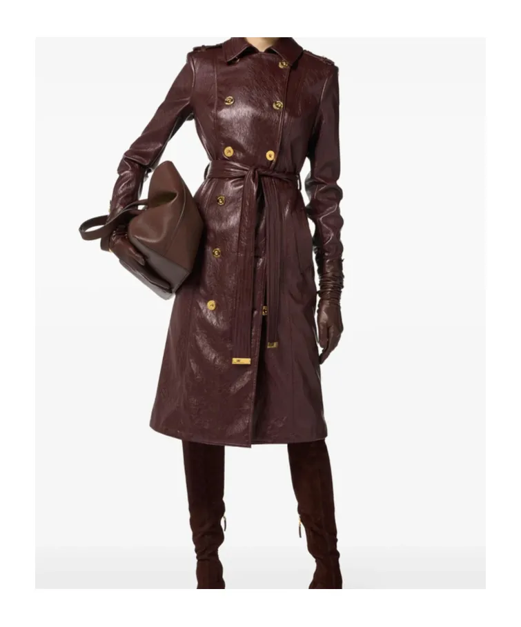 Belted Double-Breasted Coat