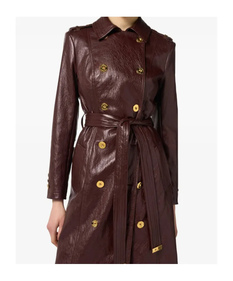 Belted Double-Breasted Coat