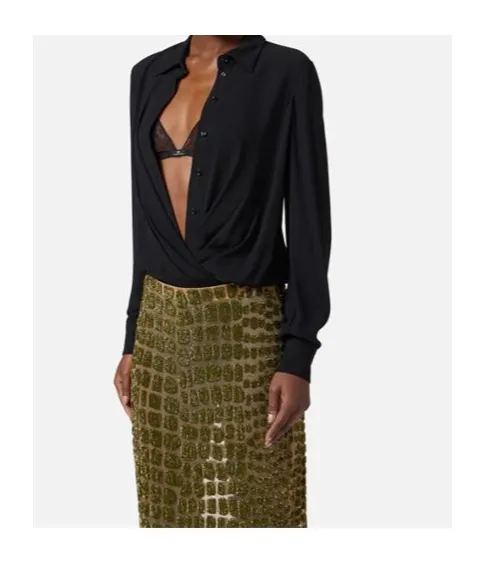 Slim Fit Georgette Bodysuit