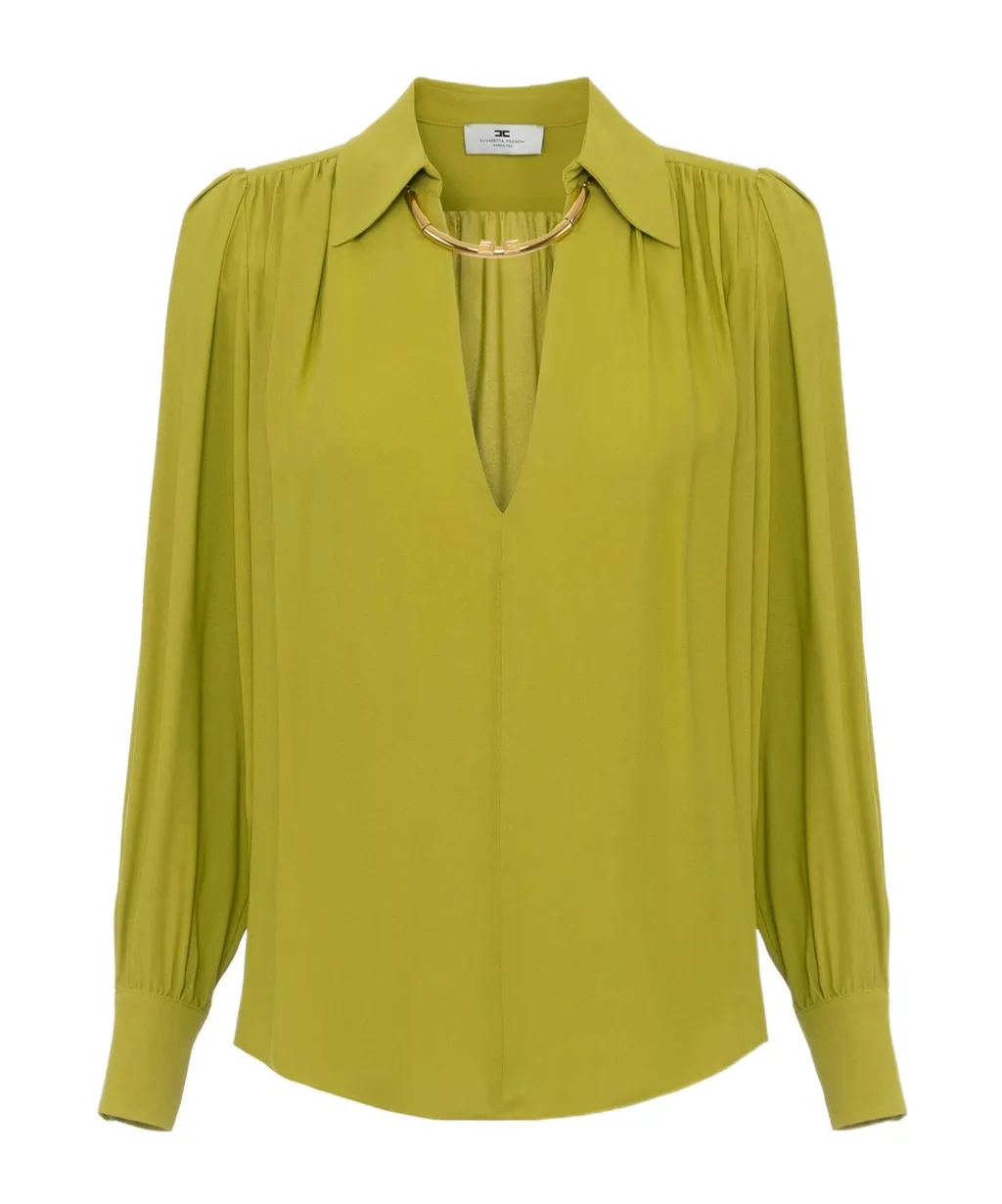 Blouse With Jewel Detail