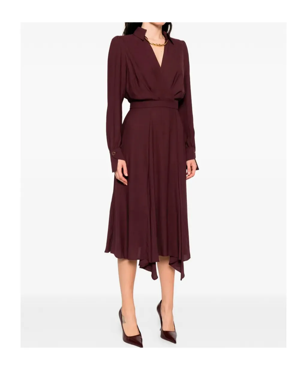 Tubular Necklace Detailed Georgette Dress