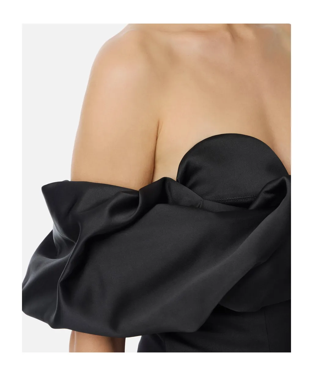 Off-Shoulder Ruffled Midi Dress