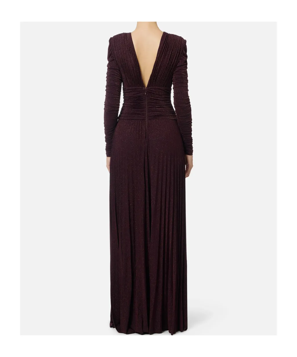 Necklace Lurex Jersey Red Carpet Dress