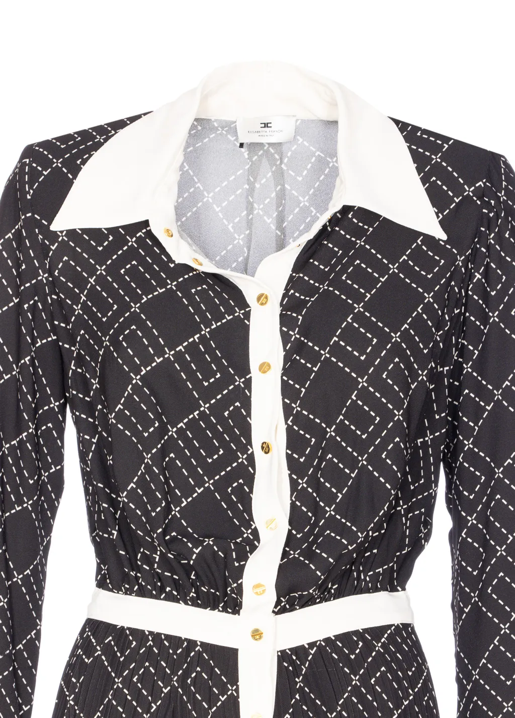 Printed Midi Shirt Dress